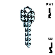 Happy Keys- Houndstooth Key (Choose Keyway) Residential-Commercial Key Howard Keys