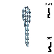 Happy Keys- Houndstooth Key (Choose Keyway) Residential-Commercial Key Howard Keys