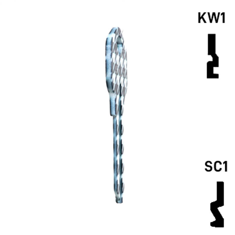 Happy Keys- Houndstooth Key (Choose Keyway) Residential-Commercial Key Howard Keys