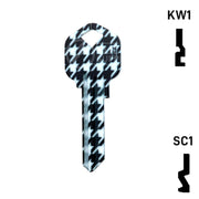 Happy Keys- Houndstooth Key (Choose Keyway) Residential-Commercial Key Howard Keys
