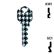 Happy Keys- Houndstooth Key (Choose Keyway) Residential-Commercial Key Howard Keys