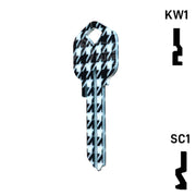 Happy Keys- Houndstooth Key (Choose Keyway) Residential-Commercial Key Howard Keys