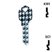 Happy Keys- Houndstooth Key (Choose Keyway) Residential-Commercial Key Howard Keys