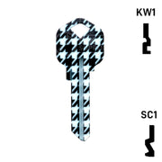 Happy Keys- Houndstooth Key (Choose Keyway) Residential-Commercial Key Howard Keys