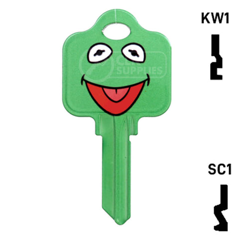Happy Keys- Kermit Key (Choose Keyway) Residential-Commercial Key Howard Keys