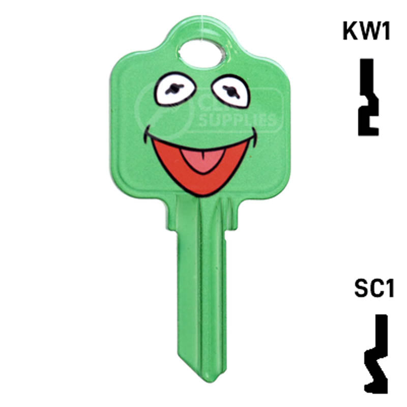 Happy Keys- Kermit Key (Choose Keyway) Residential-Commercial Key Howard Keys