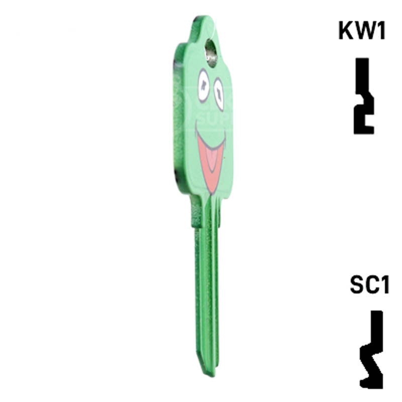 Happy Keys- Kermit Key (Choose Keyway) Residential-Commercial Key Howard Keys