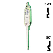 Happy Keys- Kermit Key (Choose Keyway) Residential-Commercial Key Howard Keys