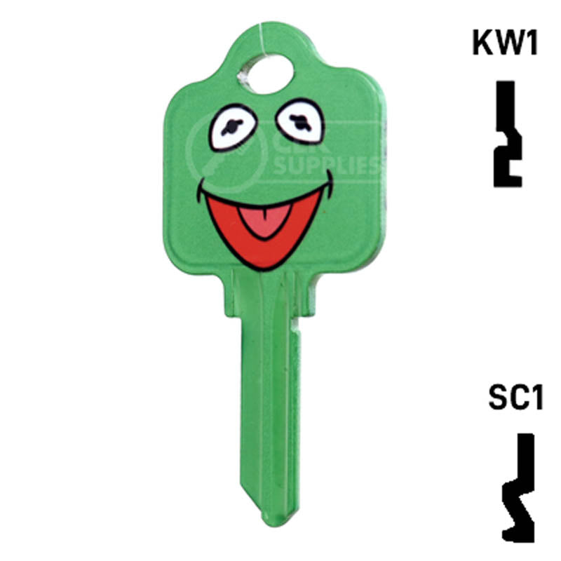 Happy Keys- Kermit Key (Choose Keyway) Residential-Commercial Key Howard Keys