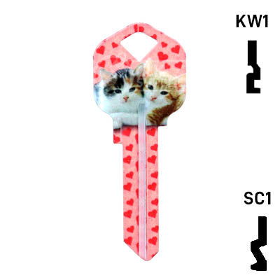 Happy Keys- Kittens Key (Choose Keyway)