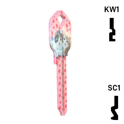 Happy Keys- Kittens Key (Choose Keyway) Residential-Commercial Key Howard Keys