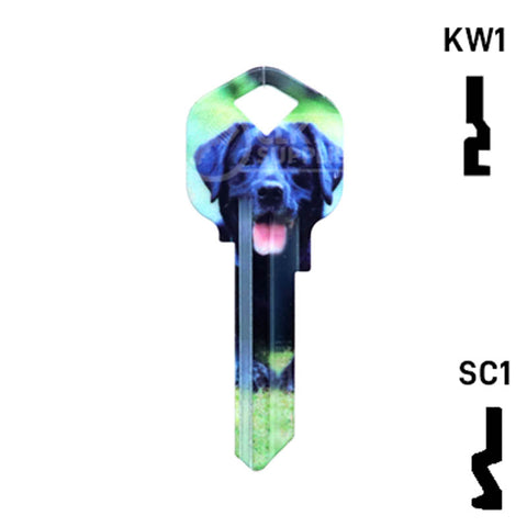 Happy Keys- Labrador Retriever Key (Choose Keyway) Residential-Commercial Key Howard Keys