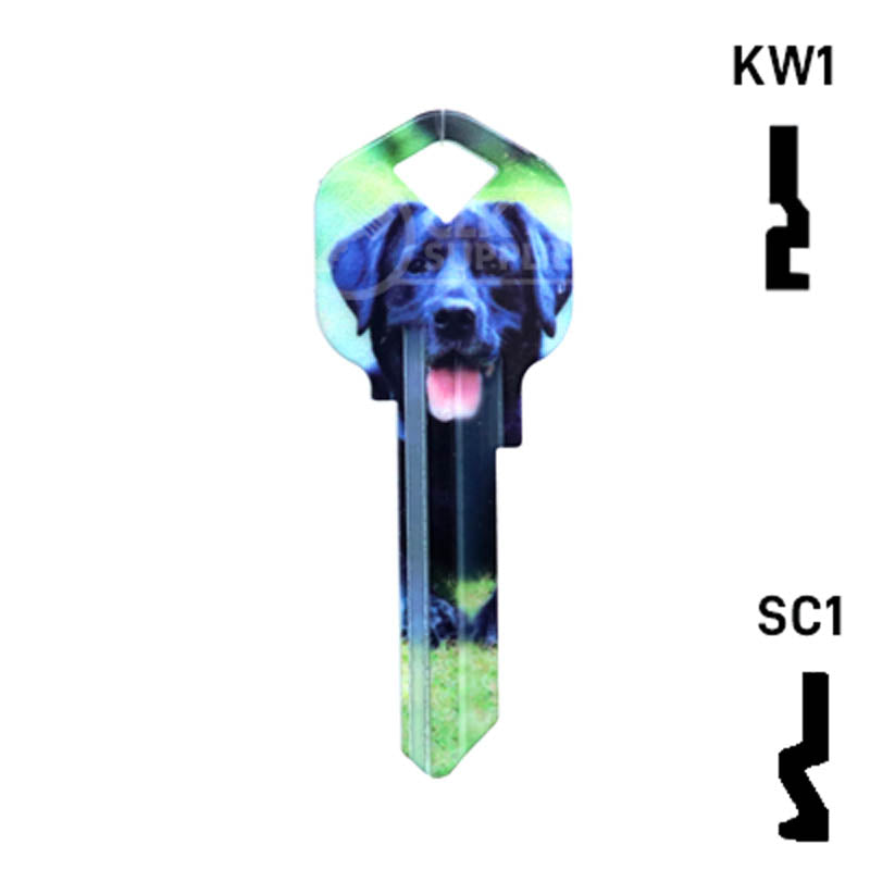 Happy Keys- Labrador Retriever Key (Choose Keyway) Residential-Commercial Key Howard Keys