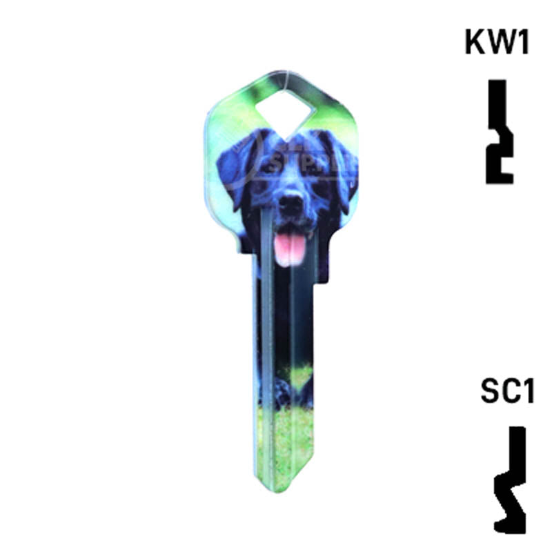 Happy Keys- Labrador Retriever Key (Choose Keyway) Residential-Commercial Key Howard Keys