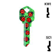 Happy Keys- Ladybugs Key (Choose Keyway) Residential-Commercial Key Howard Keys