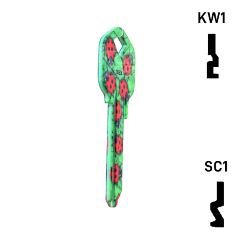 Happy Keys- Ladybugs Key (Choose Keyway) Residential-Commercial Key Howard Keys