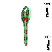 Happy Keys- Ladybugs Key (Choose Keyway) Residential-Commercial Key Howard Keys