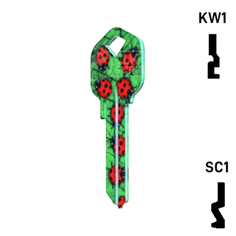 Happy Keys- Ladybugs Key (Choose Keyway) Residential-Commercial Key Howard Keys