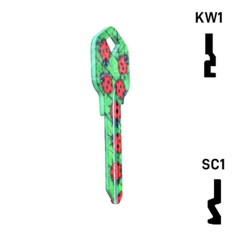 Happy Keys- Ladybugs Key (Choose Keyway) Residential-Commercial Key Howard Keys