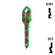 Happy Keys- Ladybugs Key (Choose Keyway) Residential-Commercial Key Howard Keys