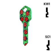 Happy Keys- Ladybugs Key (Choose Keyway) Residential-Commercial Key Howard Keys