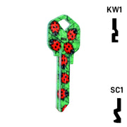 Happy Keys- Ladybugs Key (Choose Keyway) Residential-Commercial Key Howard Keys