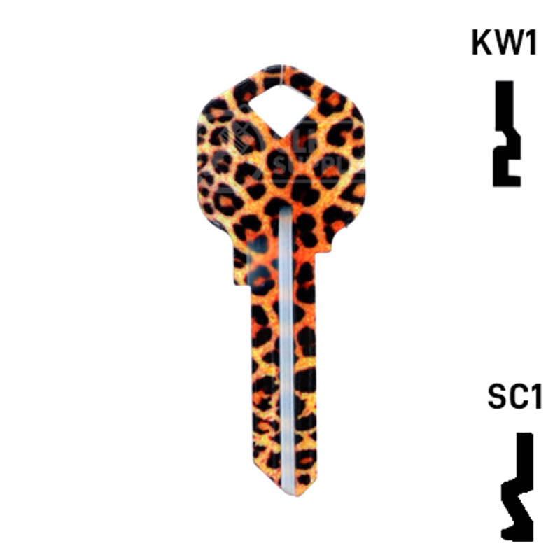 Happy Keys- Leopard Key (Choose Keyway) Residential-Commercial Key Howard Keys