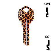 Happy Keys- Leopard Key (Choose Keyway) Residential-Commercial Key Howard Keys