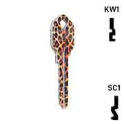 Happy Keys- Leopard Key (Choose Keyway) Residential-Commercial Key Howard Keys