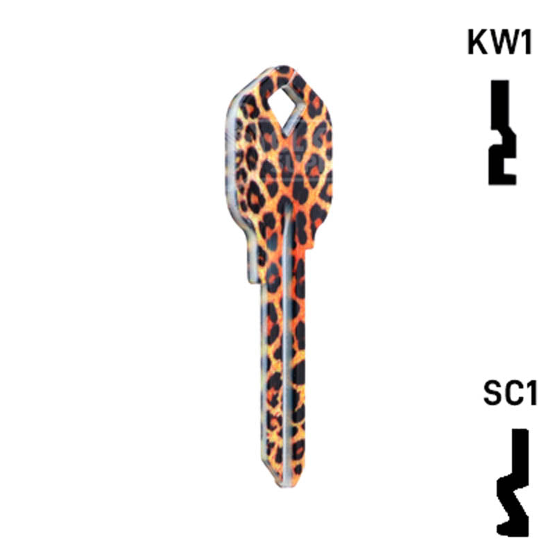 Happy Keys- Leopard Key (Choose Keyway) Residential-Commercial Key Howard Keys