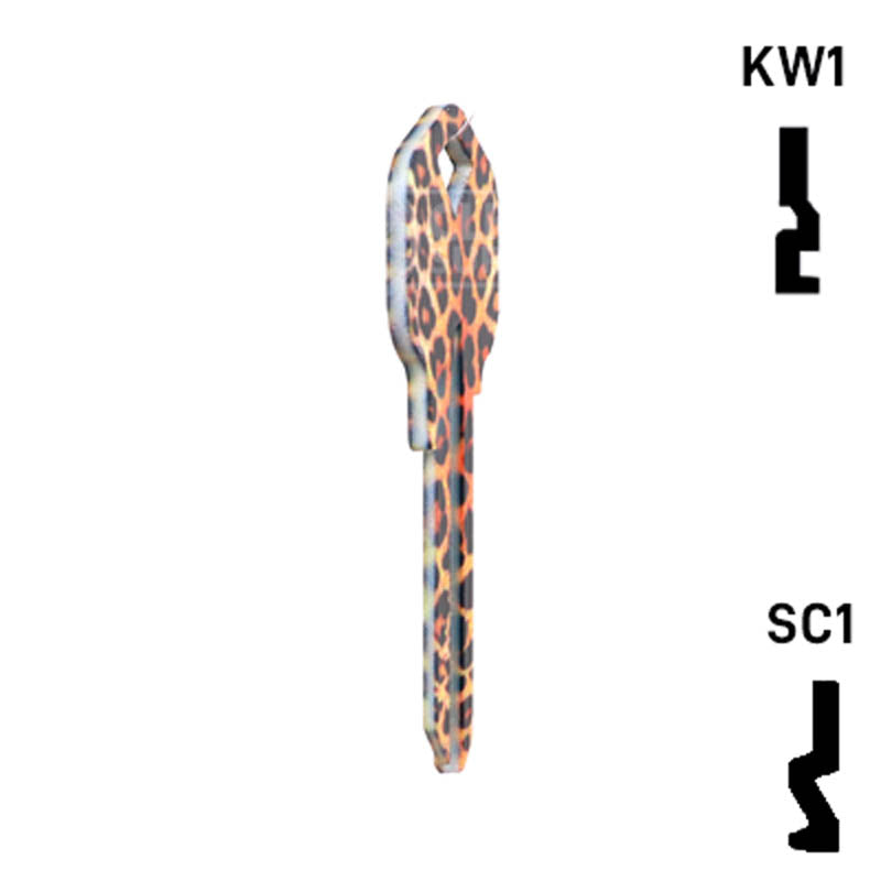 Happy Keys- Leopard Key (Choose Keyway) Residential-Commercial Key Howard Keys