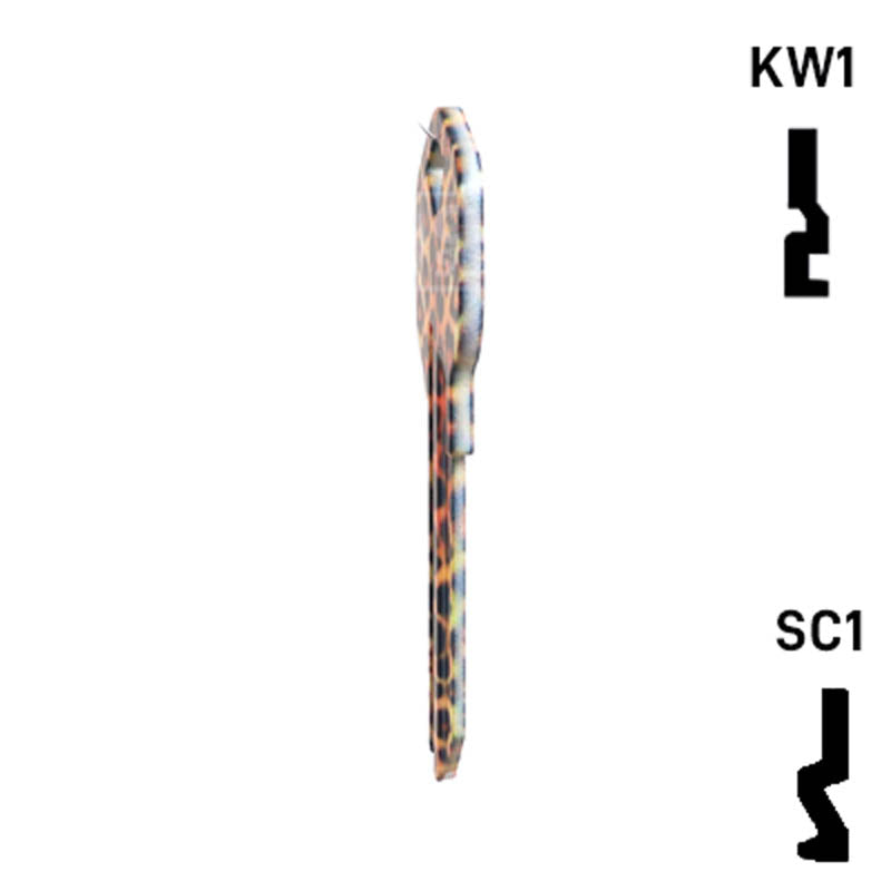 Happy Keys- Leopard Key (Choose Keyway) Residential-Commercial Key Howard Keys