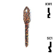 Happy Keys- Leopard Key (Choose Keyway) Residential-Commercial Key Howard Keys