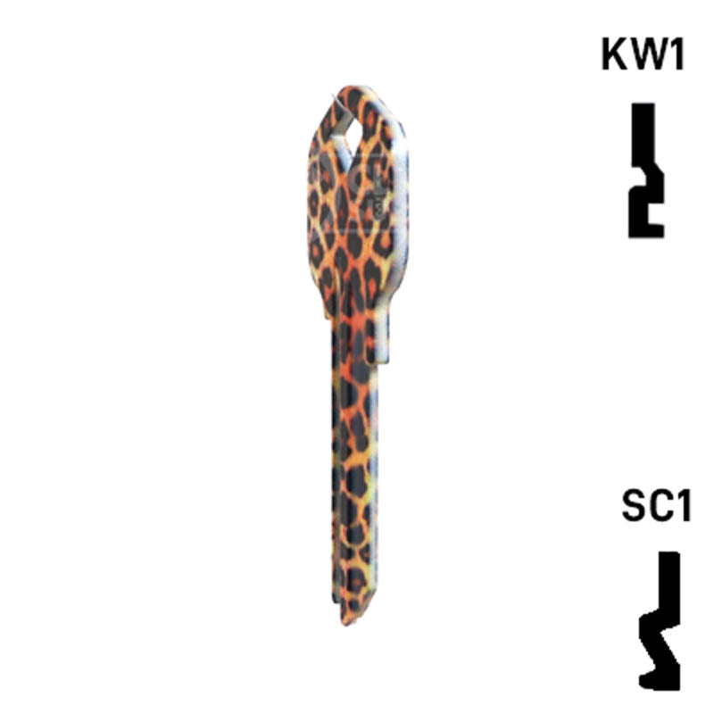 Happy Keys- Leopard Key (Choose Keyway) Residential-Commercial Key Howard Keys