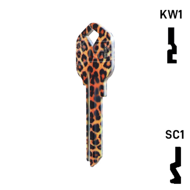 Happy Keys- Leopard Key (Choose Keyway) Residential-Commercial Key Howard Keys