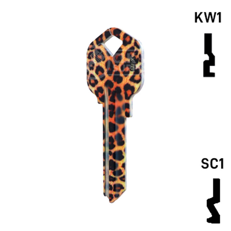 Happy Keys- Leopard Key (Choose Keyway) Residential-Commercial Key Howard Keys