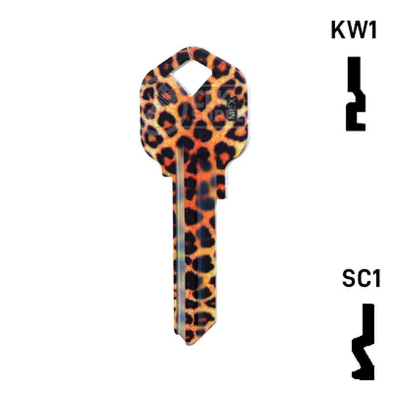 Happy Keys- Leopard Key (Choose Keyway) Residential-Commercial Key Howard Keys