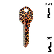 Happy Keys- Leopard Key (Choose Keyway) Residential-Commercial Key Howard Keys