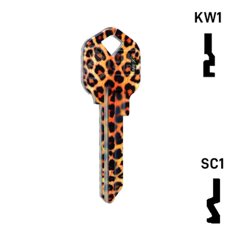 Happy Keys- Leopard Key (Choose Keyway) Residential-Commercial Key Howard Keys