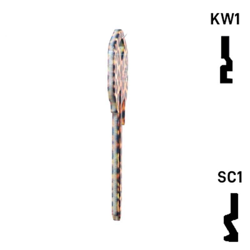 Happy Keys- Leopard Key (Choose Keyway) Residential-Commercial Key Howard Keys