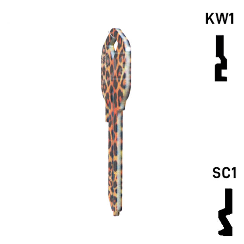 Happy Keys- Leopard Key (Choose Keyway) Residential-Commercial Key Howard Keys