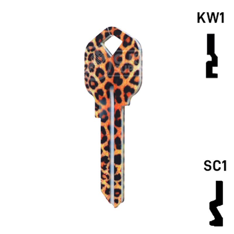 Happy Keys- Leopard Key (Choose Keyway) Residential-Commercial Key Howard Keys