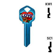 Happy Keys- Love Key (Choose Keyway) Residential-Commercial Key Howard Keys