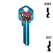 Happy Keys- Love Key (Choose Keyway) Residential-Commercial Key Howard Keys