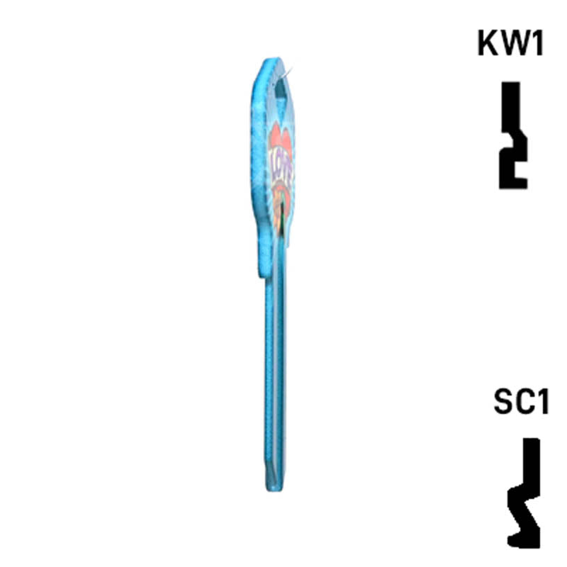 Happy Keys- Love Key (Choose Keyway) Residential-Commercial Key Howard Keys