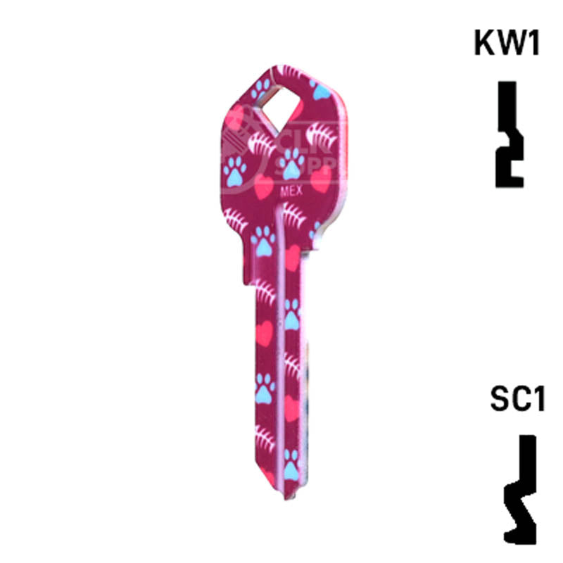 Happy Keys- Maine Coon Key (Choose Keyway) Residential-Commercial Key Howard Keys