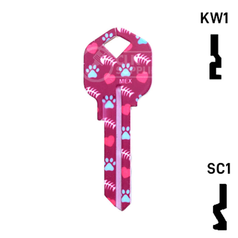 Happy Keys- Maine Coon Key (Choose Keyway) Residential-Commercial Key Howard Keys