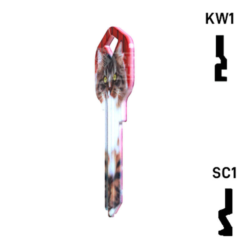 Happy Keys- Maine Coon Key (Choose Keyway) Residential-Commercial Key Howard Keys