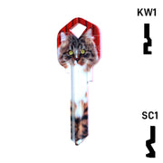 Happy Keys- Maine Coon Key (Choose Keyway) Residential-Commercial Key Howard Keys