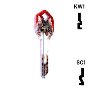 Happy Keys- Maine Coon Key (Choose Keyway) Residential-Commercial Key Howard Keys